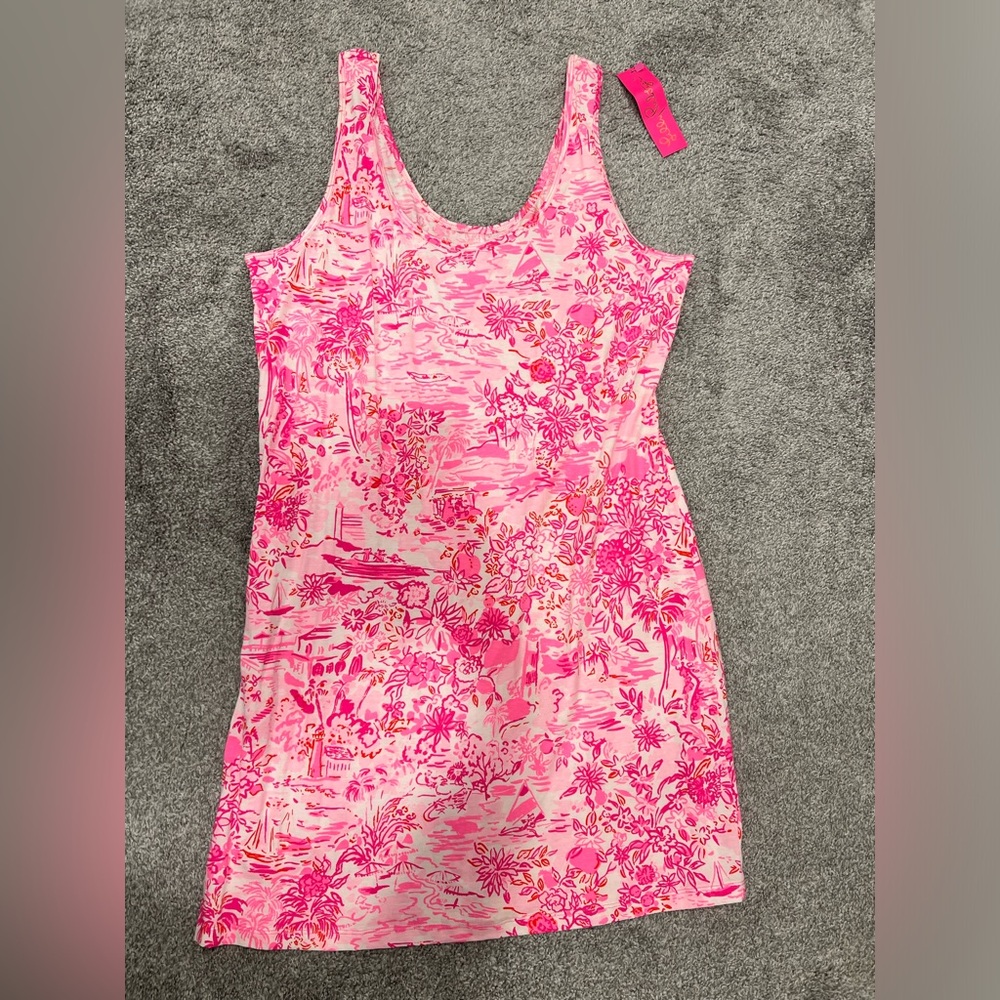 Lily Pulitzer Newberri Tank Dress in Peony Pink size XL New with tag, never worn